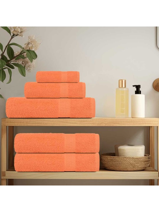 Ručníky pro hosty 4 ks oranžové 30x50 cm 360 g/m² 100% bavlna