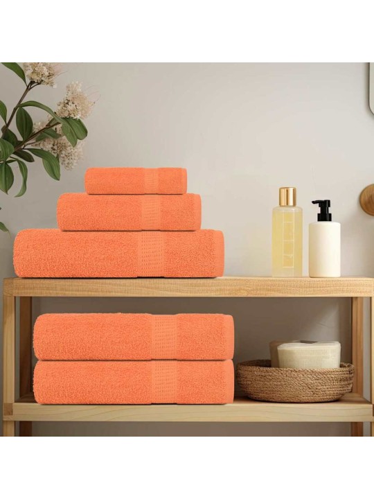 Koupelových osušek 4 ks oranžové 100x150 cm 360 g/m²