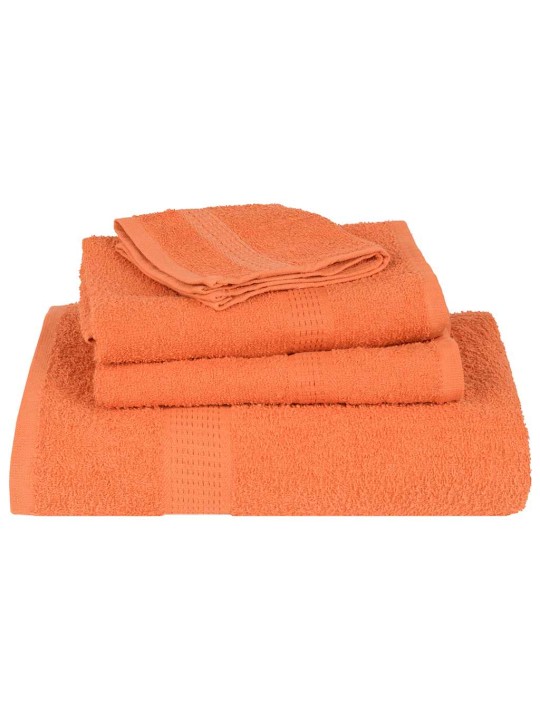 Ručníky do sauny 2 ks oranžové 80x200 cm 360 g/m² 100% bavlna