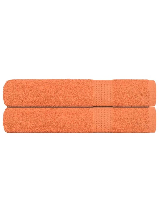 Ručníky 2 ks oranžové 100x200 cm 360 g/m² 100% bavlna
