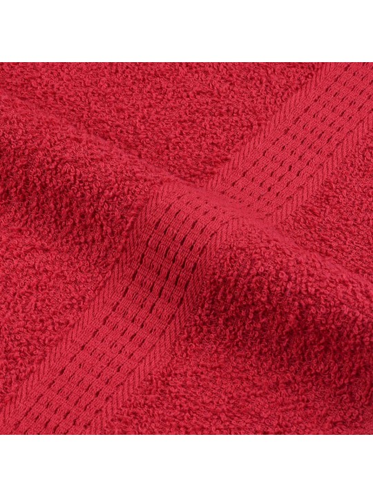 Ručníky do sauny 2 ks červené 80x200 cm 360 g/m² 100% bavlna