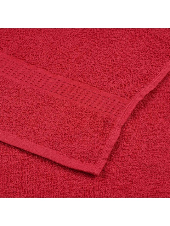 Ručníky do sauny 4 ks červené 80x200 cm 360 g/m² 100% bavlna