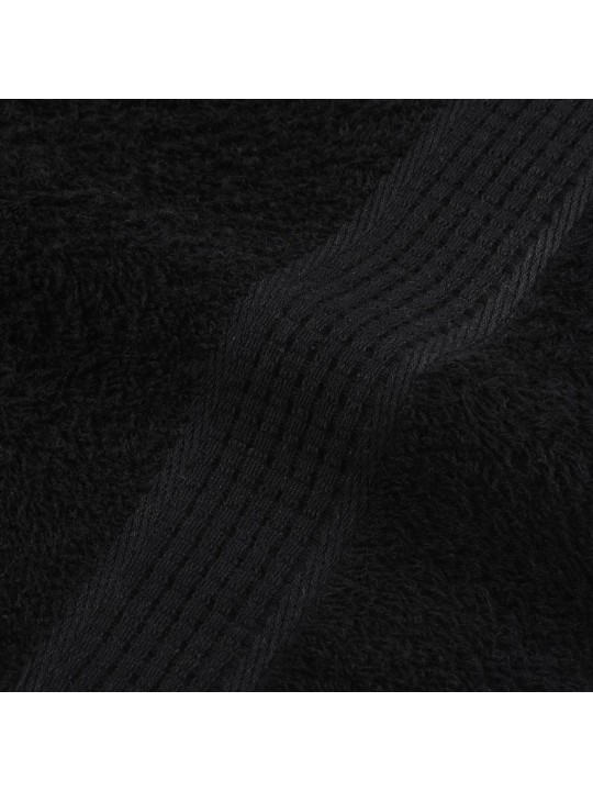 Sprchové ručníky 2 ks černé 70x140 cm 360 g/m² 100% bavlna