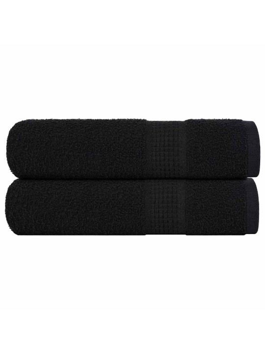 Koupelových osušek 2 ks černé 100x150 cm 360 g/m² 100% bavlna