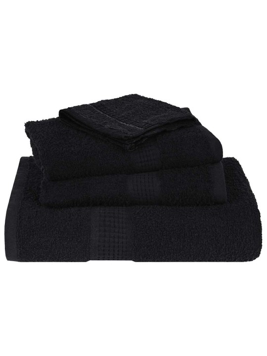Koupelových osušek 2 ks černé 100x150 cm 360 g/m² 100% bavlna