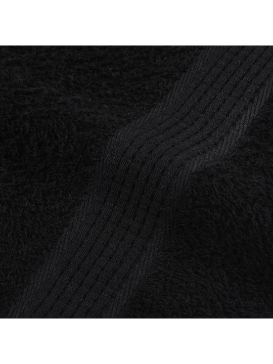 Koupelových osušek 2 ks černé 100x150 cm 360 g/m² 100% bavlna