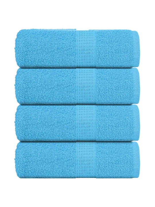 Ručníky na ruce 4 ks tyrkysová 30x30 cm 360 g/m² 100% bavlna