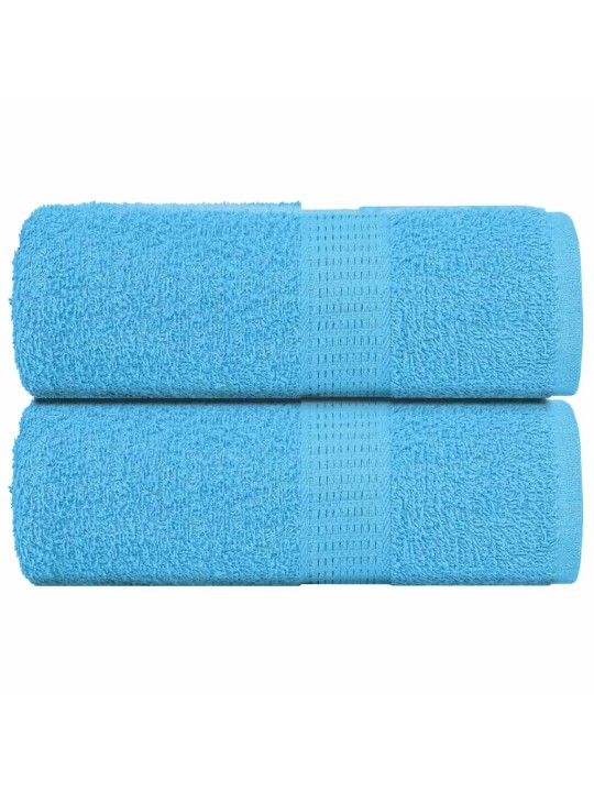 Ručníky pro hosty 2 ks tyrkysová 30x50 cm 360 g/m² 100% bavlna