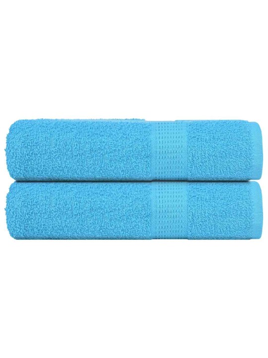Ručníky na ruce 2 ks tyrkysová 50x100 cm 360 g/m² 100% bavlna