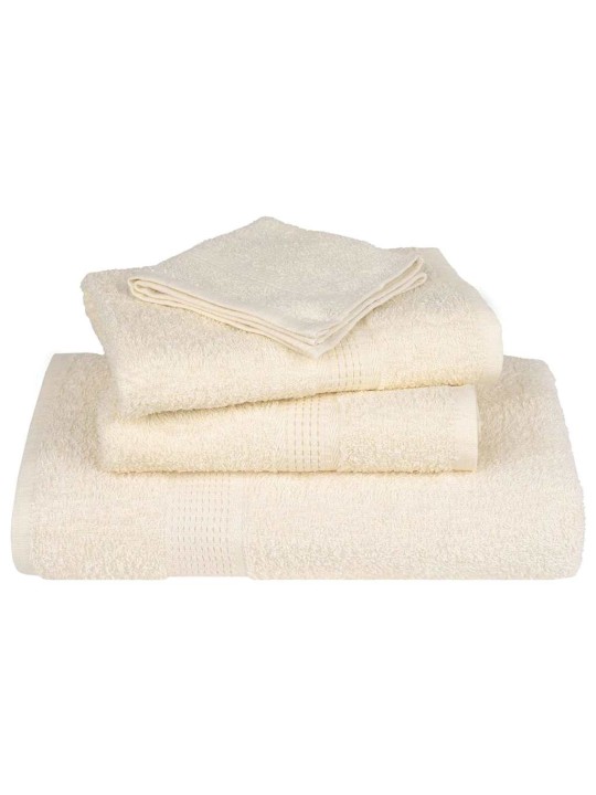 Ručníky pro hosty 2 ks krémové 30x50 cm 360 g/m² 100% bavlna