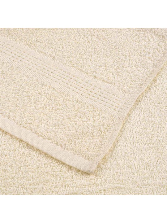 Ručníky na ruce 2 ks krémové 50x100 cm 360 g/m² 100% bavlna