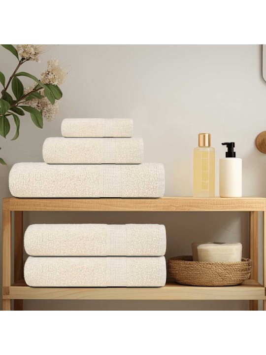 Sprchové ručníky 2 ks krémové 70x140 cm 360 g/m² 100% bavlna