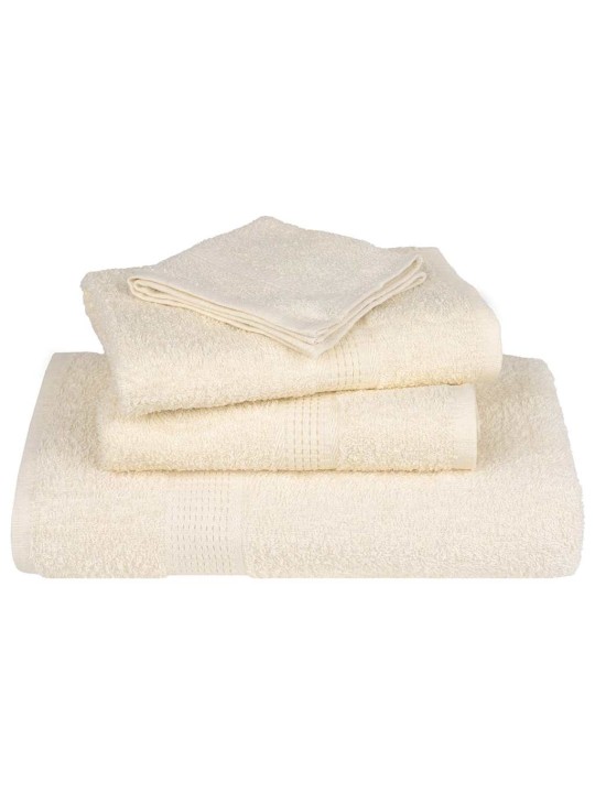 Sprchové ručníky 2 ks krémové 70x140 cm 360 g/m² 100% bavlna