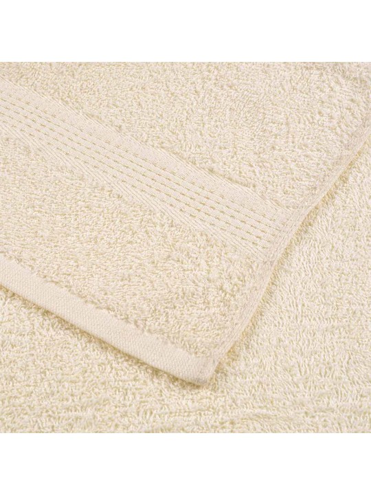 Sprchové ručníky 2 ks krémové 70x140 cm 360 g/m² 100% bavlna
