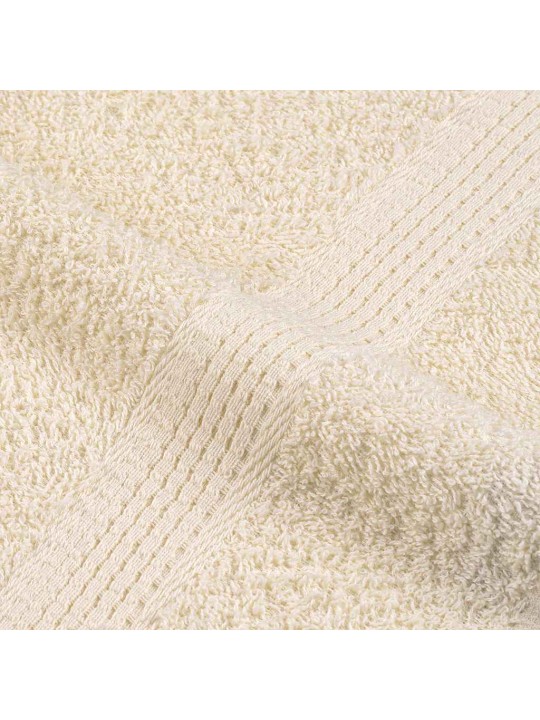 Ručníky do sauny 2 ks krémové 80x200cm 360 g/m² 100% bavlna