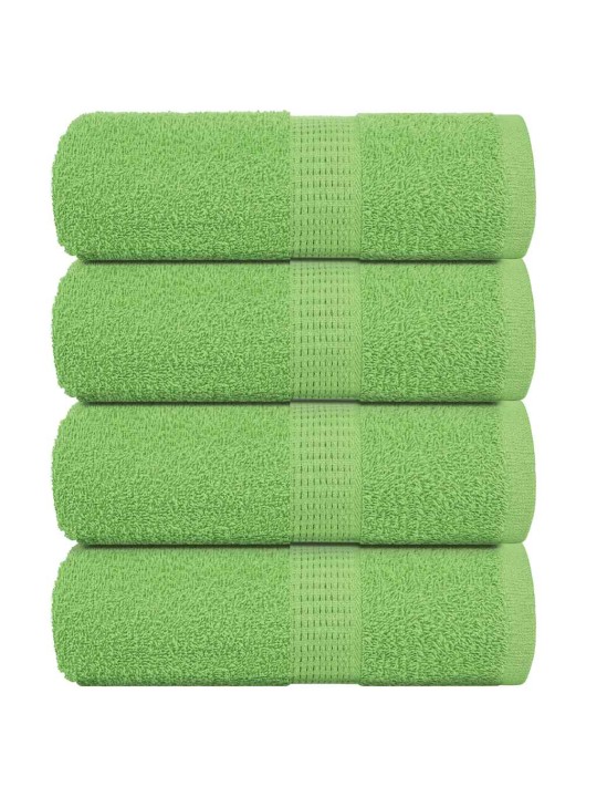 Ručníky pro hosty 4 ks zelené 30x50 cm 360 g/m² 100% bavlna