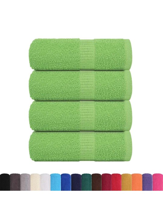 Ručníky pro hosty 4 ks zelené 30x50 cm 360 g/m² 100% bavlna