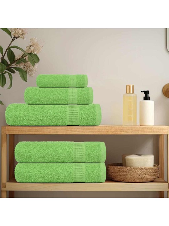 Ručníky pro hosty 4 ks zelené 30x50 cm 360 g/m² 100% bavlna