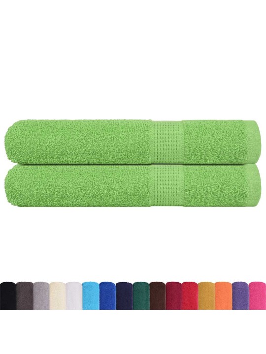 Ručníky 2 ks jablkově zelené 100x200 cm 360 g/m² 100% bavlna