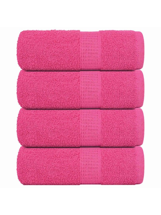 Ručníky na ruce 4 ks růžové 30x30cm 360 g/m² 100% bavlna