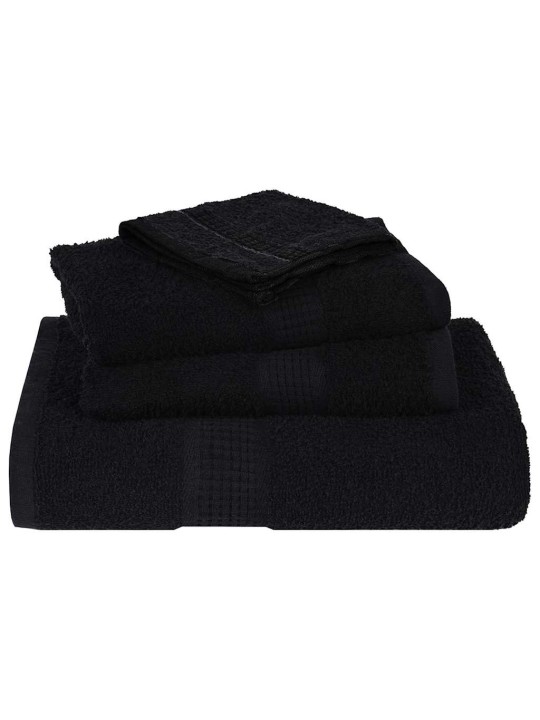 8dílná sada ručníků černá 360 g/m² 100% bavlna