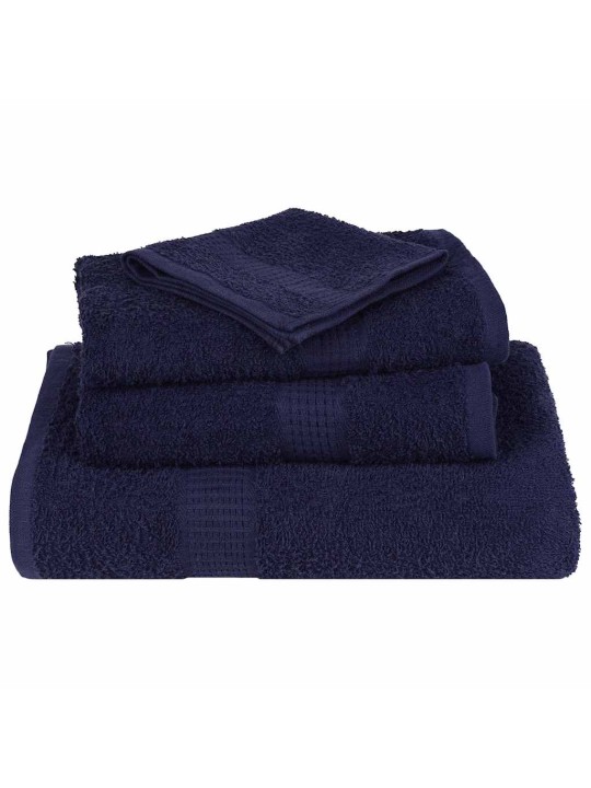 6dílná sada ručníků navy modrá 360 g/m² 100% bavlna