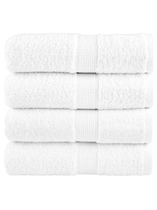 Premium ručníky na ruce solund 4 ks bílé 30x30 cm 600 g/m²