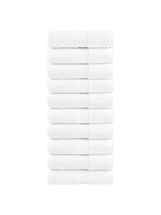 Premium ručníky na ruce solund 10 ks bílé 30x30cm 600 g/m²