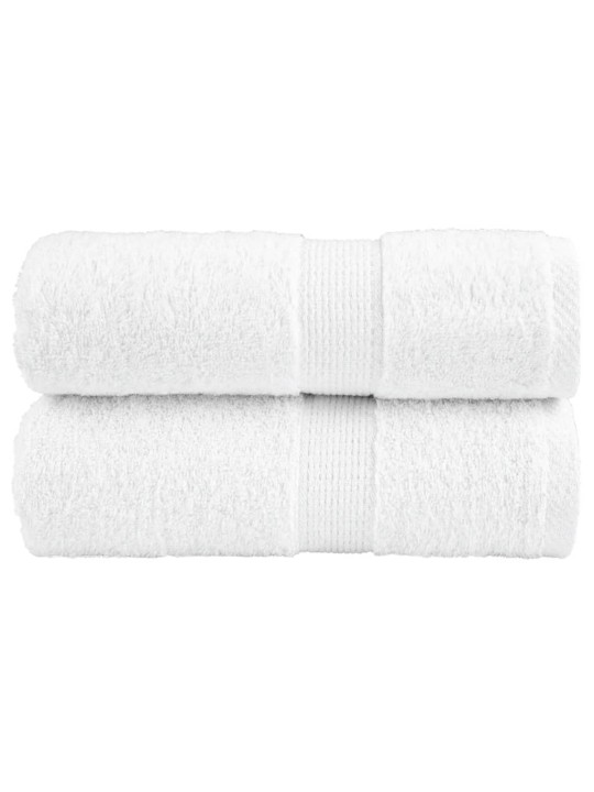 Premium ručníky pro hosty solund 2ks bílé 30x50 cm 600g/m²