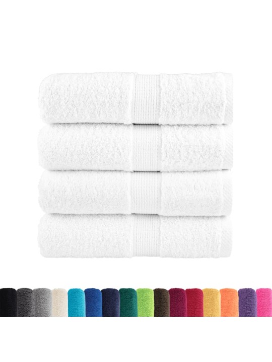 Premium ručníky pro hosty solund 4ks bílé 30x50 cm 600g/m²