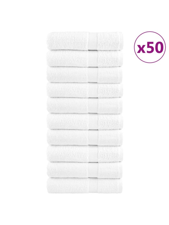 Premium ručníky solund 10 ks bílé 50 x 100 cm 600 g/m²