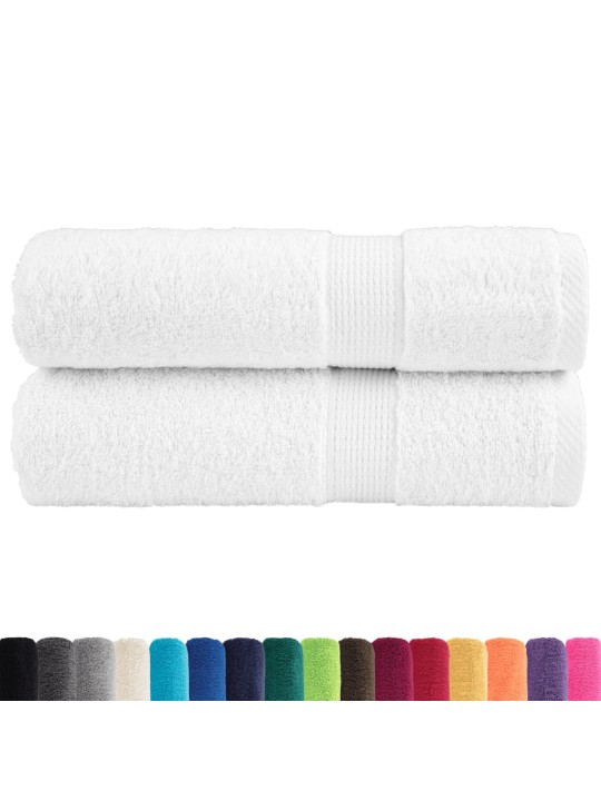 Premium ručníky solund 2 ks bílé 70 x 140 cm 600 g/m²