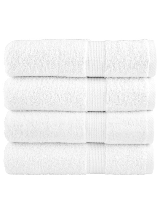 Premium ručníky solund 4 ks bílé 70 x 140 cm 600 g/m²