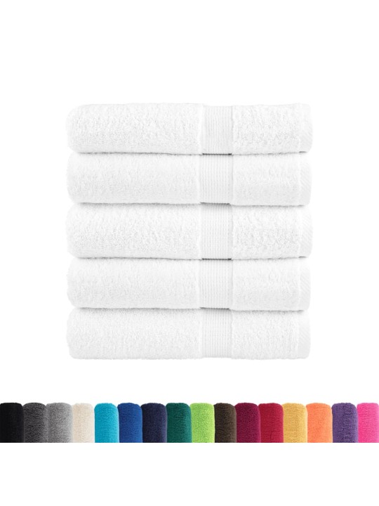 Premium ručníky SOLUND 25 ks bílé 70 x 140 cm 600 g/m²