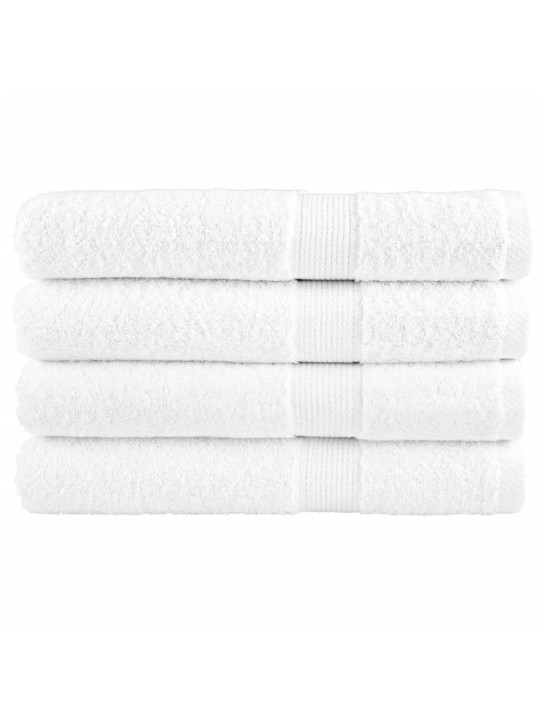 Premium ručníky do sauny SOLUND 4ks bílé 80x200cm 600 g/m²