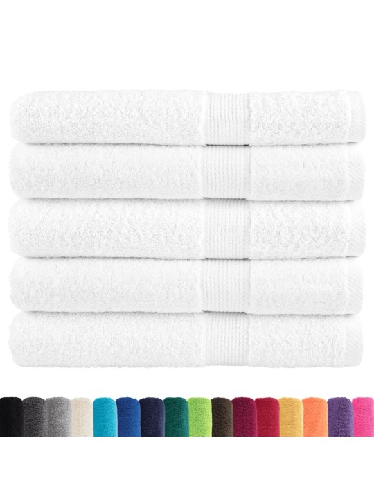 Premium ručníky SOLUND 25 ks bílé 80 x 200 cm 600 g/m²