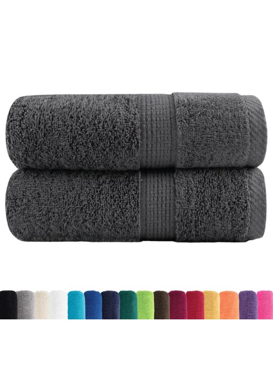 Premium ručníky na ruce solund 2 ks antracit 30x30 cm 600 g/m²