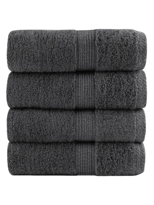 Premium ručníky solund 4ks antracitové 30 x 50 cm 600g/m²