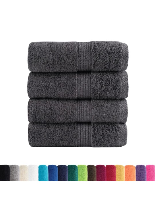 Premium ručníky solund 4ks antracitové 30 x 50 cm 600g/m²