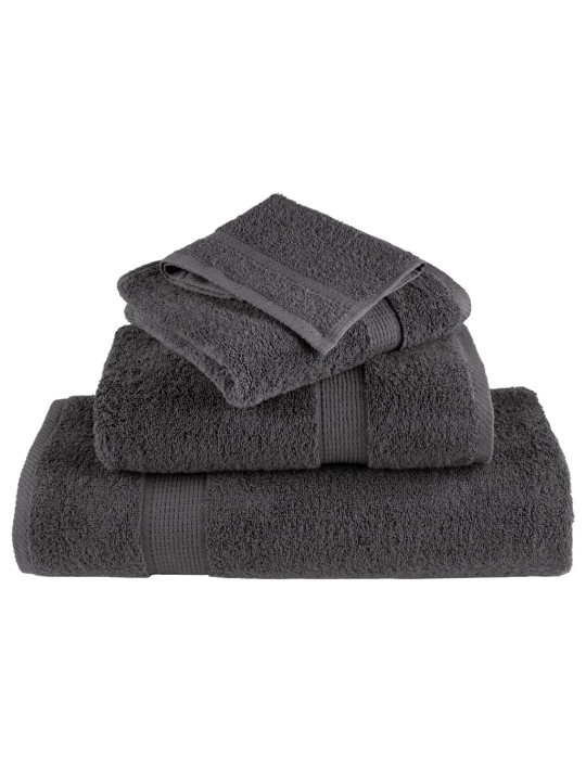 Premium ručníky SOLUND 50 ks antracitové 30x50 cm 600 g/m²