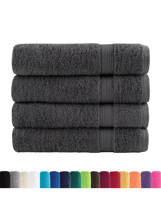 Premium ručníky solund 4 ks antracitové 50x100 cm 600 g/m²