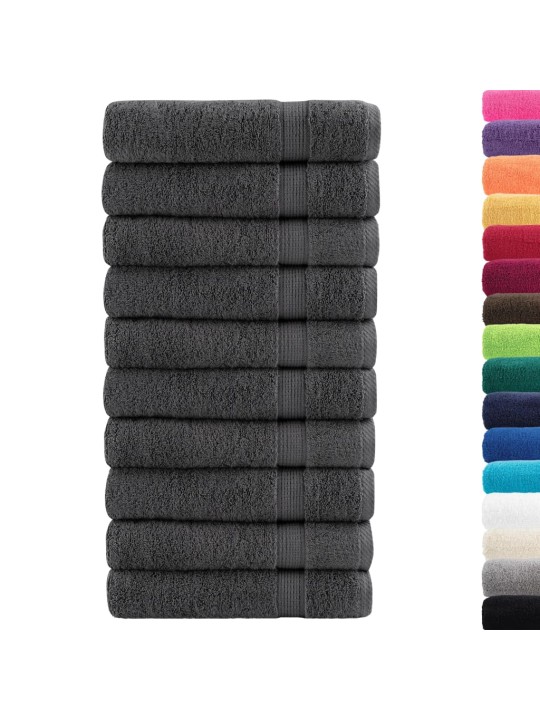 Premium ručníky solund 50 ks antracitové 50x100cm 600 g/m²
