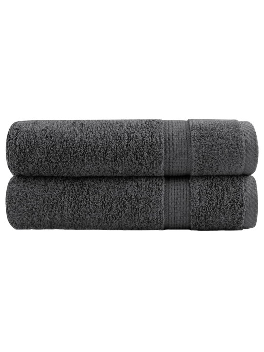 Premium ručníky solund 2 ks antracitové 70x140 cm 600 g/m²