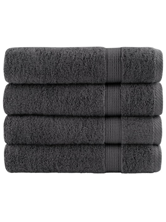 Premium ručníky solund 4 ks antracitové 70x140 cm 600 g/m²
