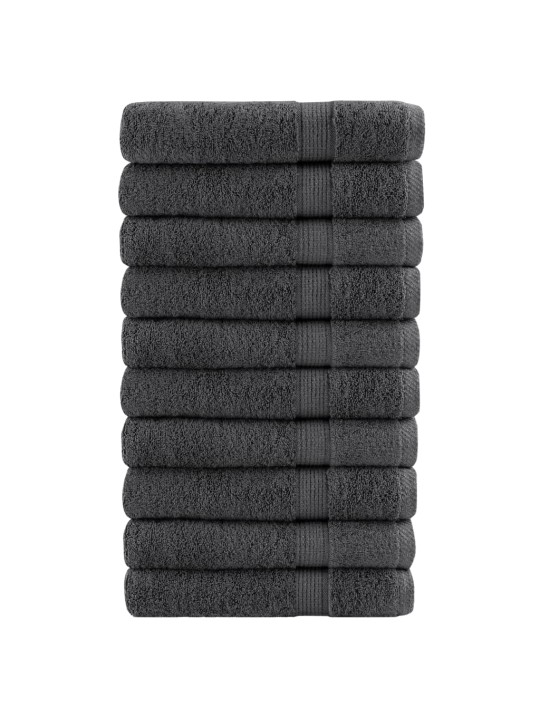 Premium ručníky solund 10 ks antracitové 80x200 cm 600g/m²