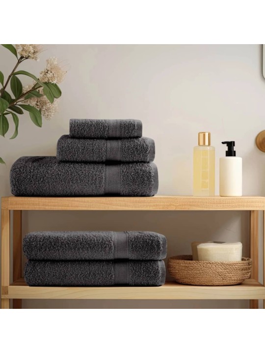 Premium ručníky solund 10 ks antracitové 80x200 cm 600g/m²