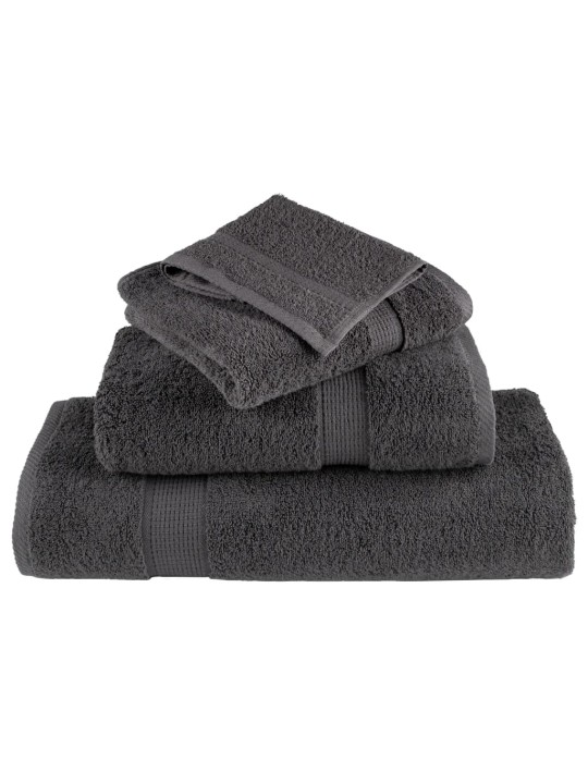 Premium ručníky solund 10 ks antracitové 80x200 cm 600g/m²