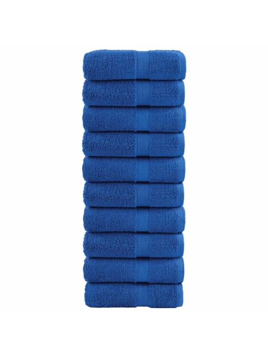 Premium ručníky solund 10 ks modré 30 x 50 cm 600 g/m²