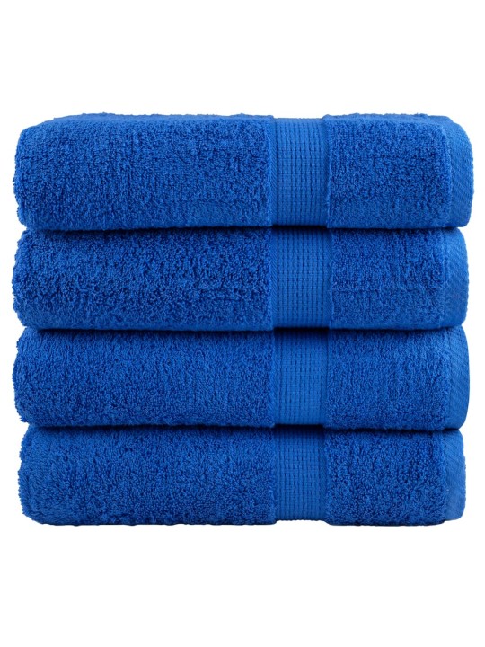Premium ručníky solund 4 ks modré 70 x 140 cm 600 g/m²