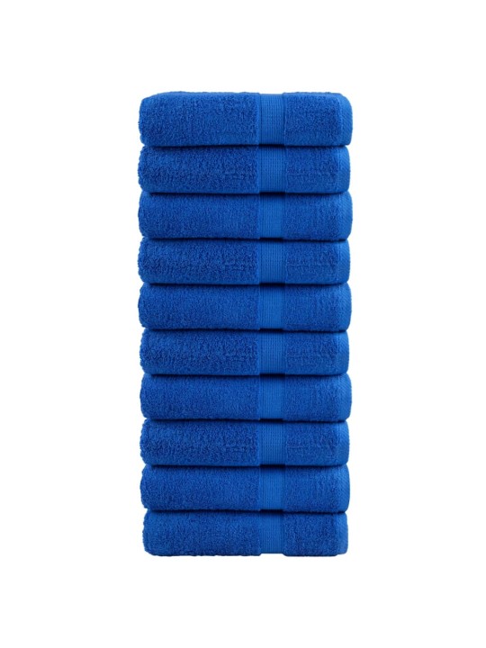 Premium ručníky solund 10 ks modré 70 x 140 cm 600 g/m²